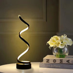 LED spiral dimmable table lamp