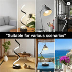LED spiral dimmable table lamp