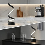 LED spiral dimmable table lamp